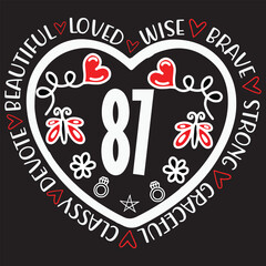  Beautiful love wise brave strong graceful classy devoted  87 svg design