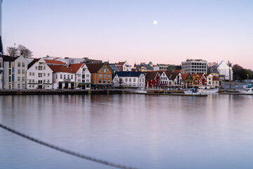 Obraz premium The center of Stavanger, a city in Norway, Scandinavia, Europe