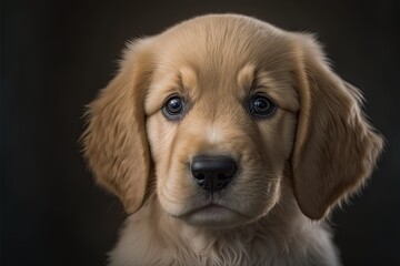 Golden Retriever puppy portrait