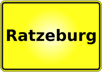 Stadteingangsschild Deutschland Stadt Ratzeburg