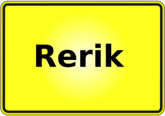 Stadteingangsschild Deutschland Stadt Rerik