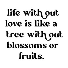 Wedding Love Inspirational Quote on Transparent Background