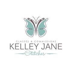 Butterfly vector logo, tailor and fashion logo design tamplate