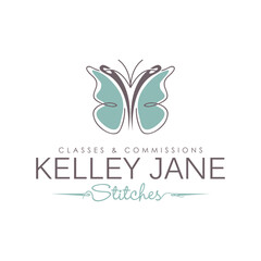 Butterfly vector logo, tailor and fashion logo design tamplate