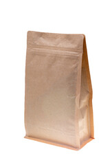 brown paper bag isolated