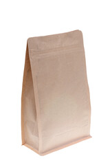 brown paper bag isolated