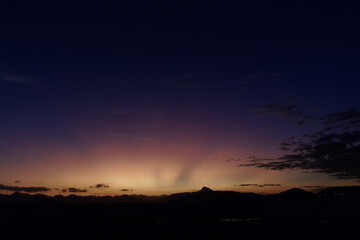 Sunset landscape with beautiful colors