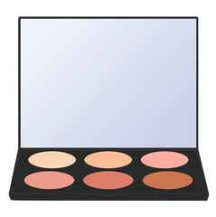 Eye shadow package. vector illustration
