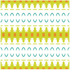 Vector geometric ornament in ethnic style. Seamless pattern with  abstract shapes, repeat tiles. Repeating pattern for decor, fabric,textile and fabric.