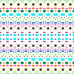 Vector geometric ornament in ethnic style. Seamless pattern with  abstract shapes, repeat tiles. Repeating pattern for decor, fabric,textile and fabric.