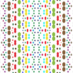 Vector geometric ornament in ethnic style. Seamless pattern with  abstract shapes, repeat tiles. Repeating pattern for decor, fabric,textile and fabric.