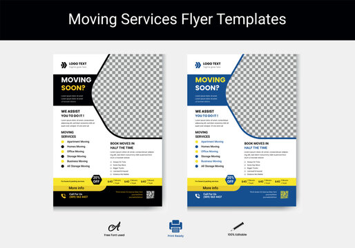 Moving Services Flyer Templates