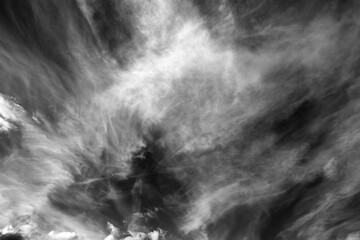 Black and white cloudscape background