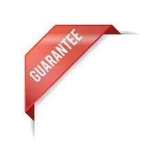Guarantee Advertisement Corner Banner Vector Template