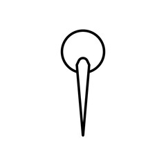 Pin point line icon