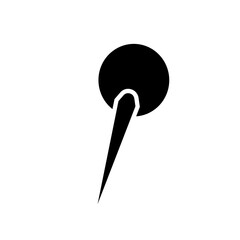 Pin point icon vector