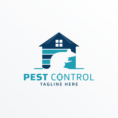 Fototapeta premium Pest control logo vector illustration