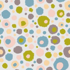 seamless background with flowers
