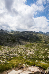 Summer landscape in Aiguestortes and Sant Maurici National Park, Spain