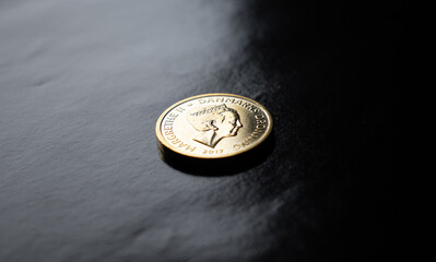 Münze dänische Kronen Konterfei Königin