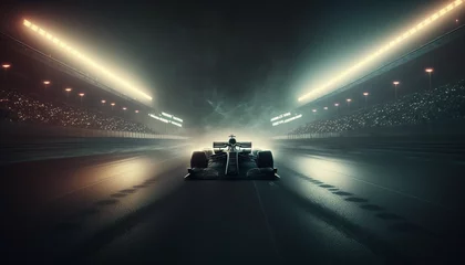 Fotobehang Formule 1 Formula 1 Start Finish, Generative AI, Illustration