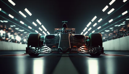Fototapeten Formula 1 Start Finish, Generative AI, Illustration © emir