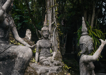 Fototapeta na wymiar Secret Budha Garden Statue