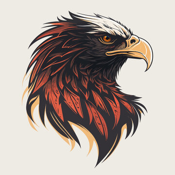 Eagle Head Eagle Logo Symbol - Gaming Logo Elegant Element For Brand - Eagle Abstract Symbols