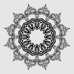 Decorative ornament in ethnic oriental style.