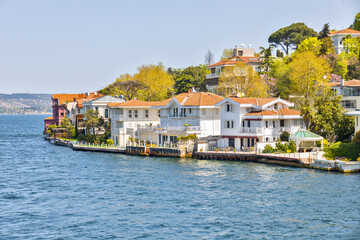Bosphorus strait building architecture