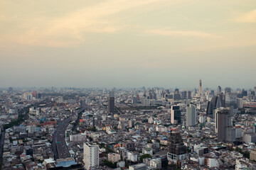 Fototapeta na wymiar cityscape Bangkok, big city view