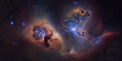 Obraz na płótnie Canvas Star Space Nebula, Generative Ai