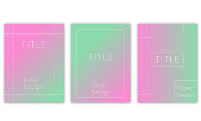 Blurred backgrounds set with modern abstract blurred color gradient patterns on white. Smooth templates collection for brochures, posters, banners, flyers and cards. Vector illustration.