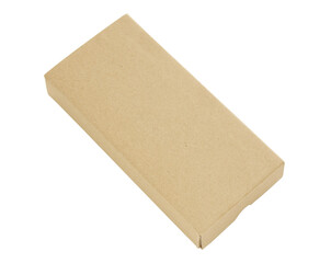 cardboard box isolated with clipping path for mockup