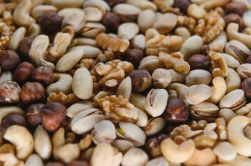 Background of a mixed nuts