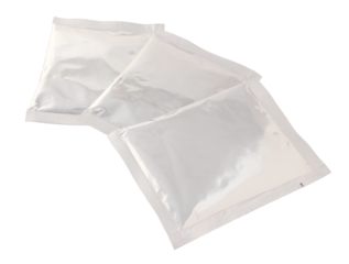 plastic package bag isolated with clipping path for mockup