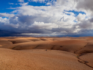 Fototapeta na wymiar Agafay desert in Marrakech Morocco