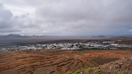 Lanzarote Island in the Atlantic Ocean