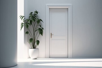 Luxury interior door bright by wooden