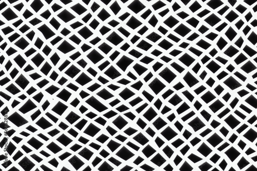Poster striking black and white pattern of optical illusion lines for tiling generative ai art illustration