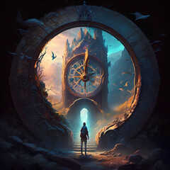 A time portal generative ai