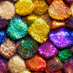 Fototapeta na wymiar carnival sequin pride colors pattern