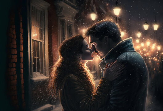 Romantic Couple Digital Art