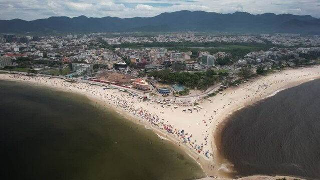 Recreio and Sernambetiba beaches in Recreio dos Bandeirantes, Rio de Janeiro, Brazil