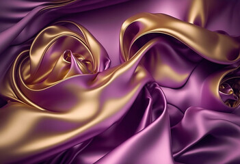 Ai-Generated Render of a Luxurious, High-Quality Silk Fabric: A Uniquely Creative and Stylish Visual Artistry