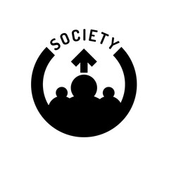 Society 5.0 design. Human-centered association. Sustainable, inclusive system.Isolated vector illustrations