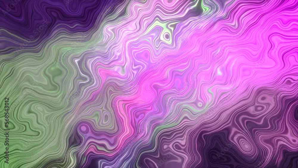 Poster bright pulsating lines with curved distortions. motion. colorful pattern with pulsating curved lines