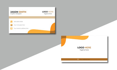 Clean and simple business card layout, creative and professional business card design, visiting card, minimal business card mockup