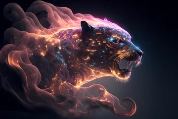 Foto op Plexiglas Spirit animal - Panther, Generative AI © Alcuin