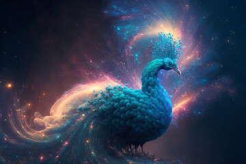 Spirit animal - Peacock, Generative AI